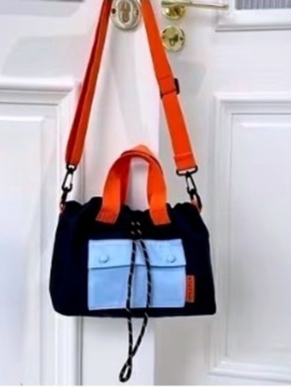 New -Stylish & Sporty Multicolor Drawstring Mini Tote/Crossbody Bag